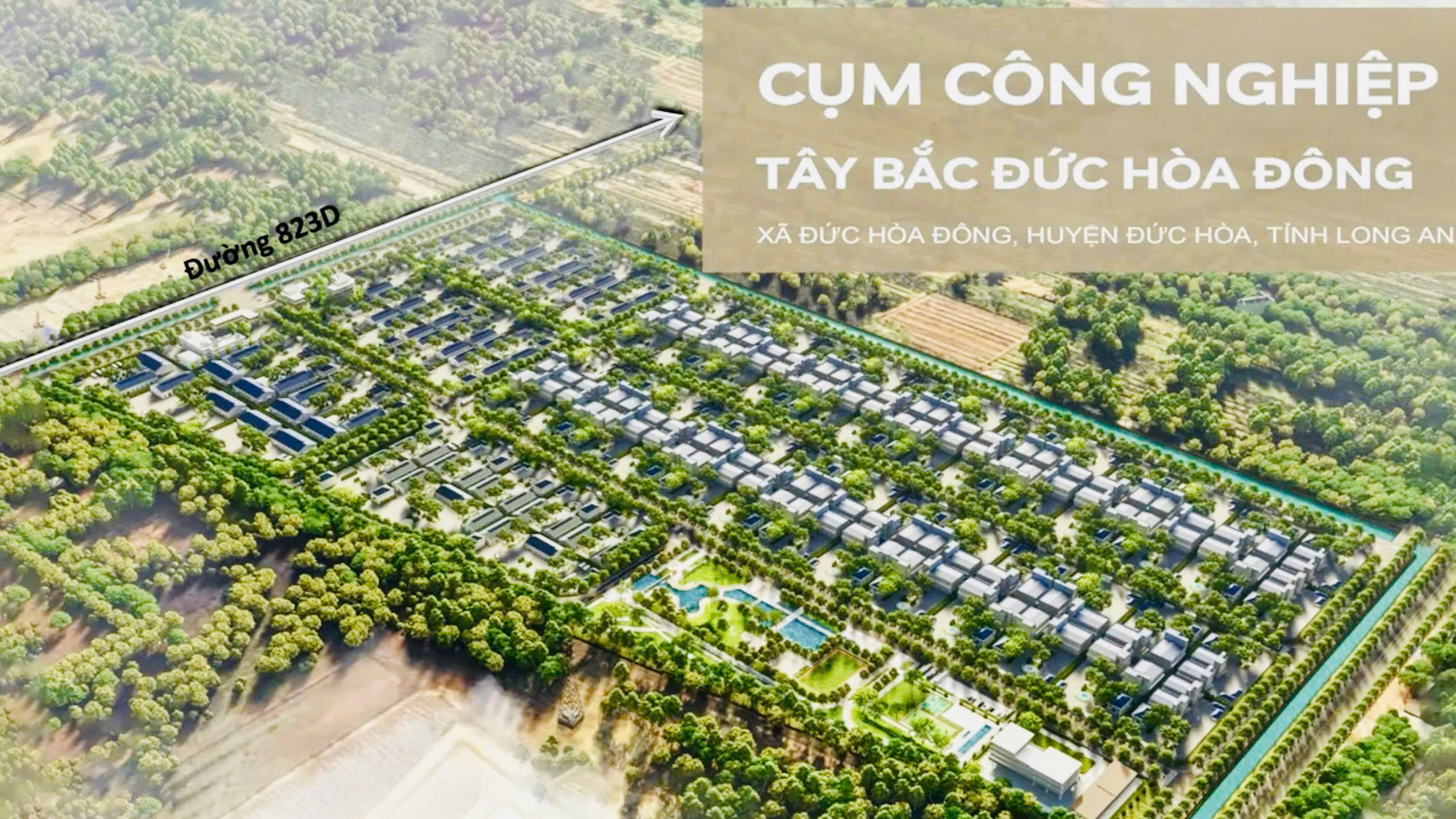 quyết định giao đất cụm công nghiệp tây bắc đức hoà đông